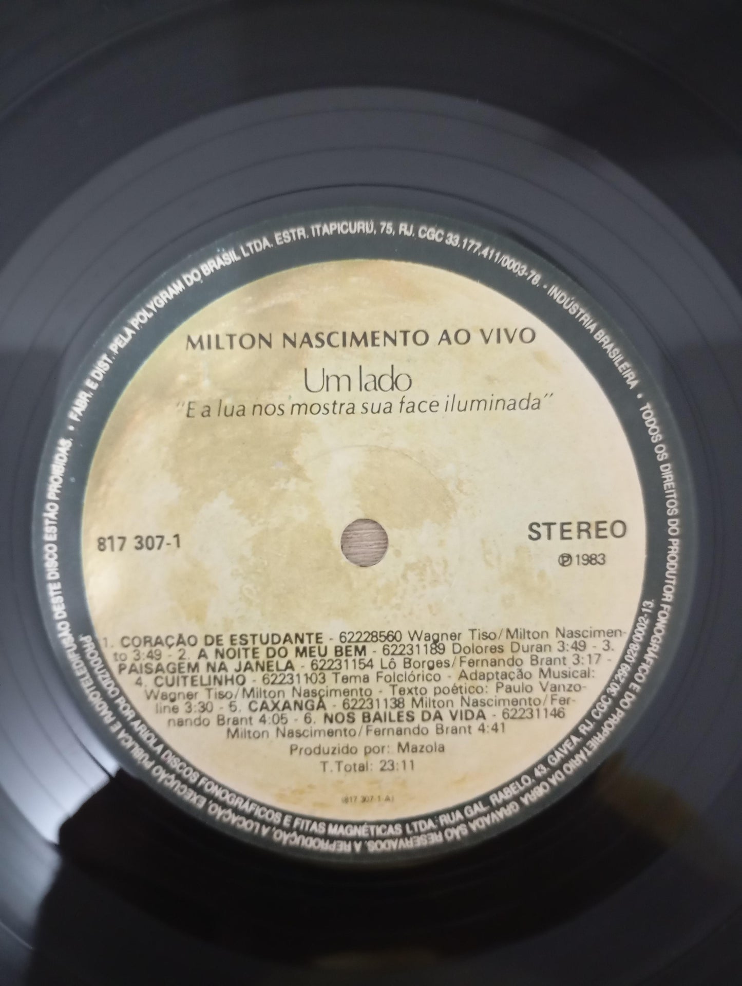 Lp Vinil Milton Nascimento Ao Vivo Capa Dupla Com Encarte
