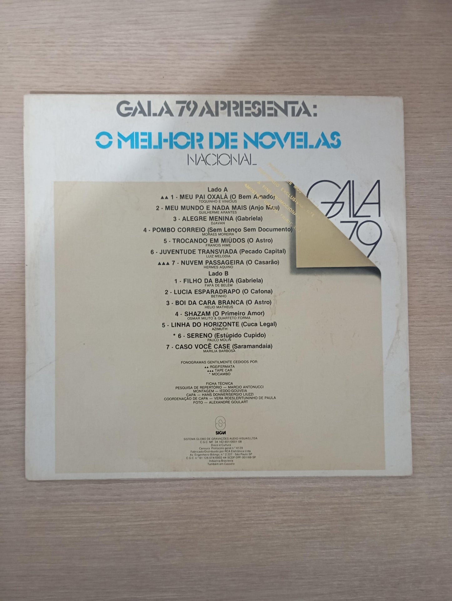 Lp Vinil Gala 79 Apresenta O Melhor de Novelas Nacional