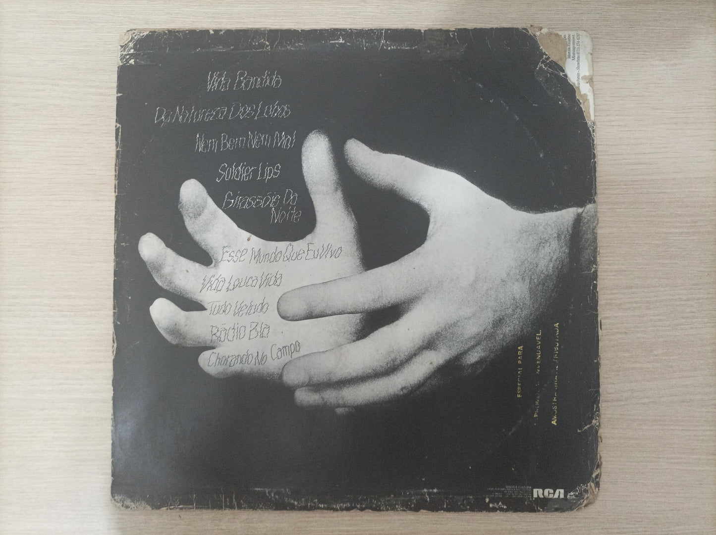 Disco Vinil Vida Bandida Lobão Com Encarte A