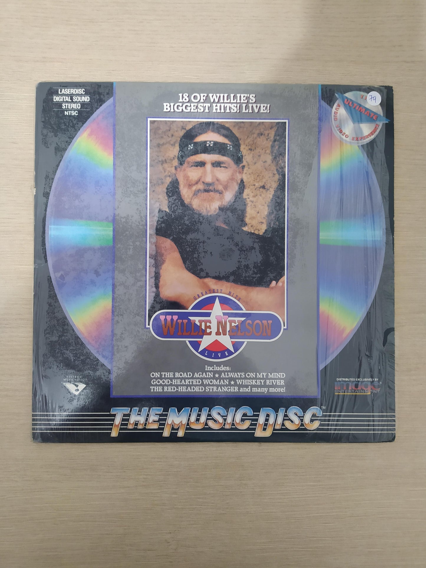 LD LaserDisc Willie Nelson Greatest Hits Live Importado