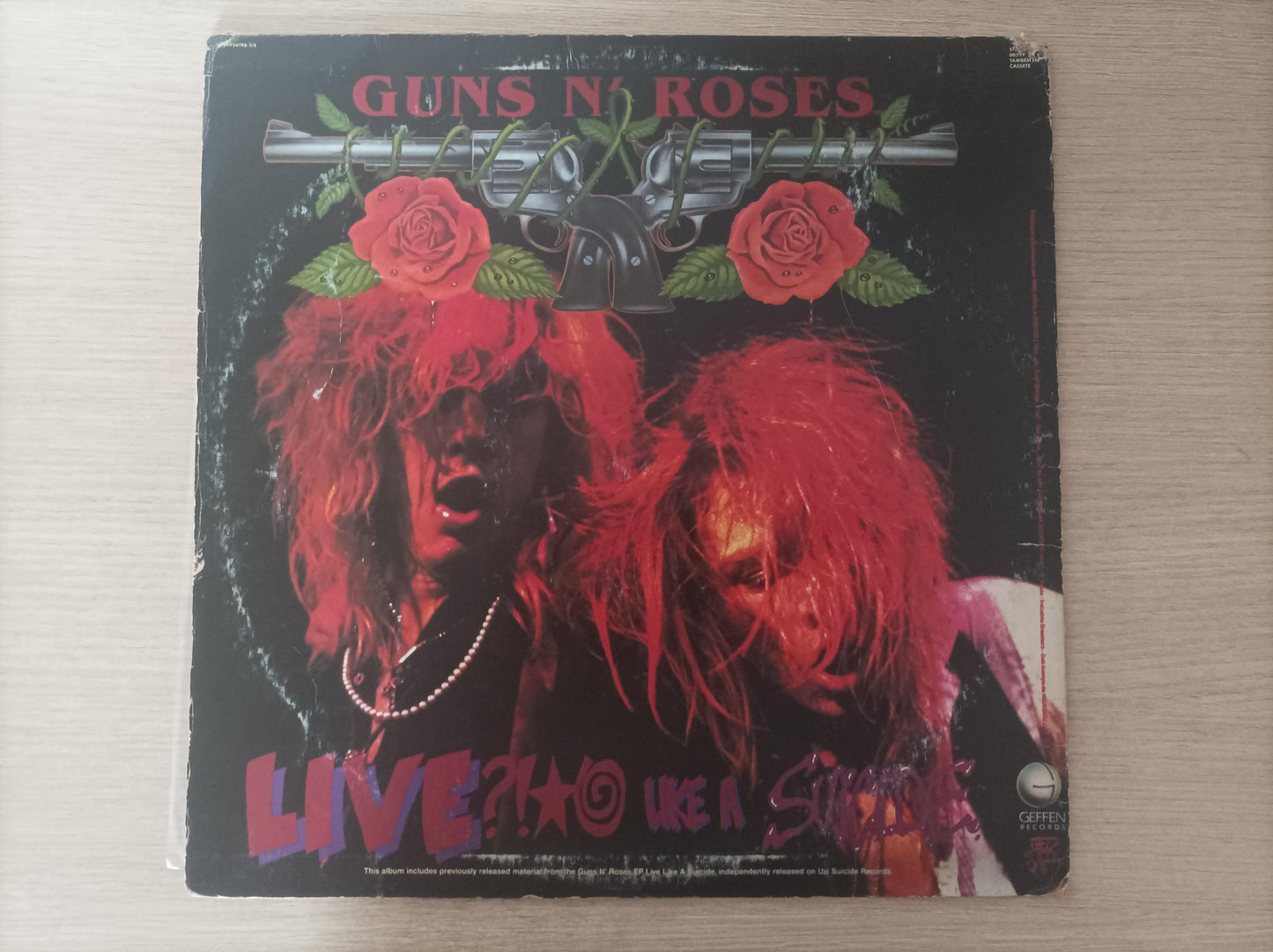Lp Vinil Guns N' Roses G N' R Lies Com Encarte, Leia