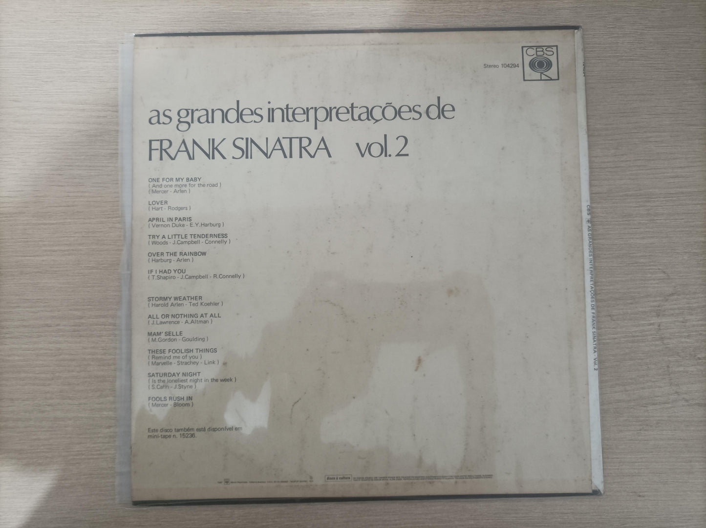 Lp Vinil Frank Sinatra As Grandes Interpraretações de Vol. 2
