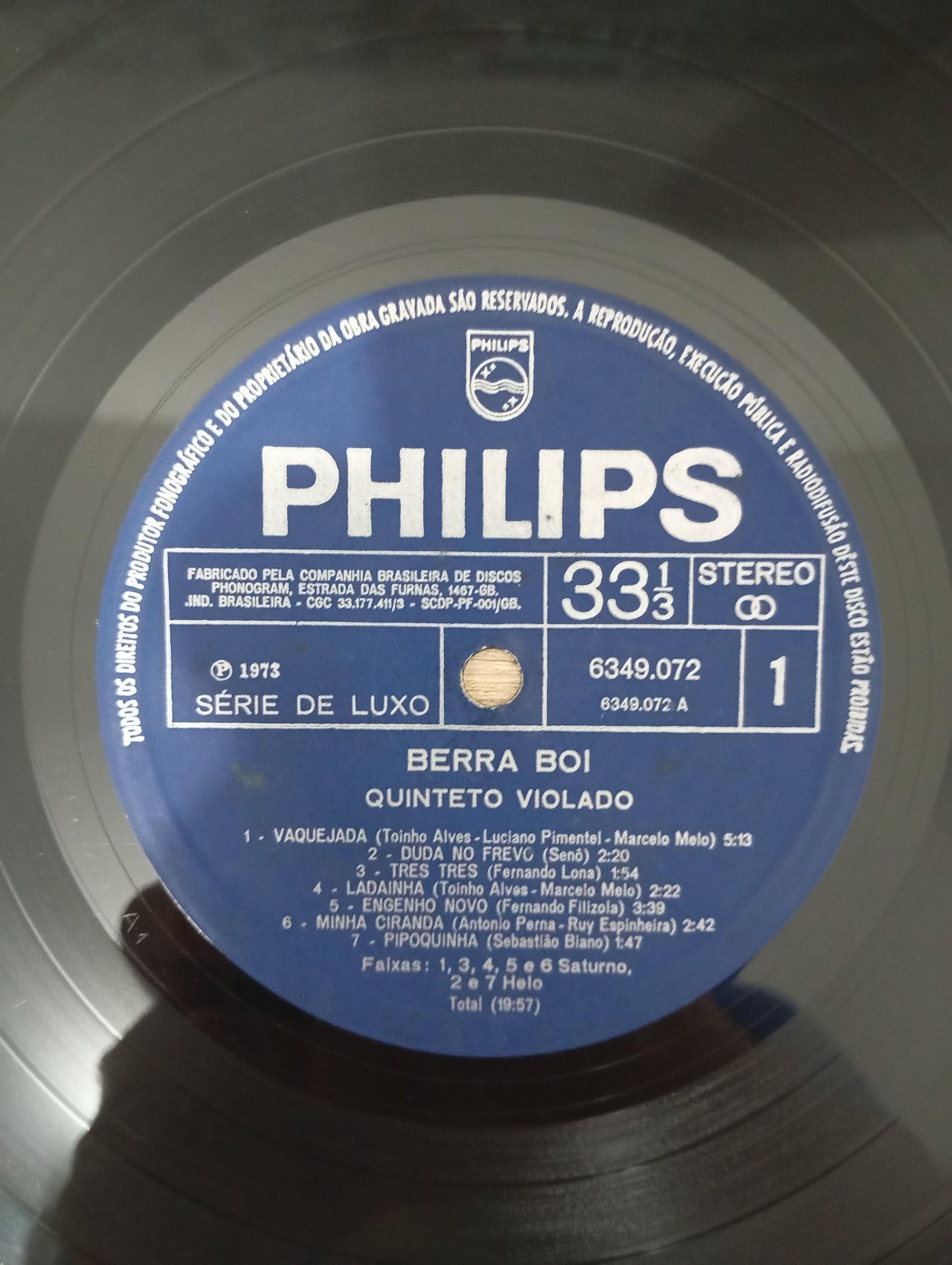 Lp Vinil Quinteto Violado Berra Boi