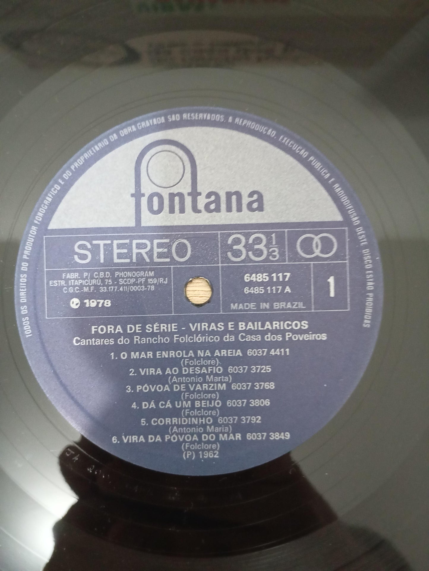 Lp Vinil Viras e Bailaricos Cantares do Rancho Folclórico