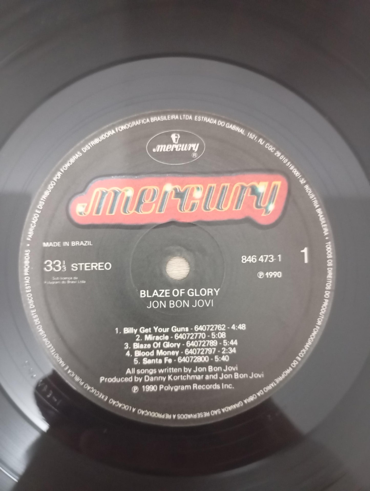 Lp Vinil Jon Bon Jovi Blaze Of Glory Com Encarte
