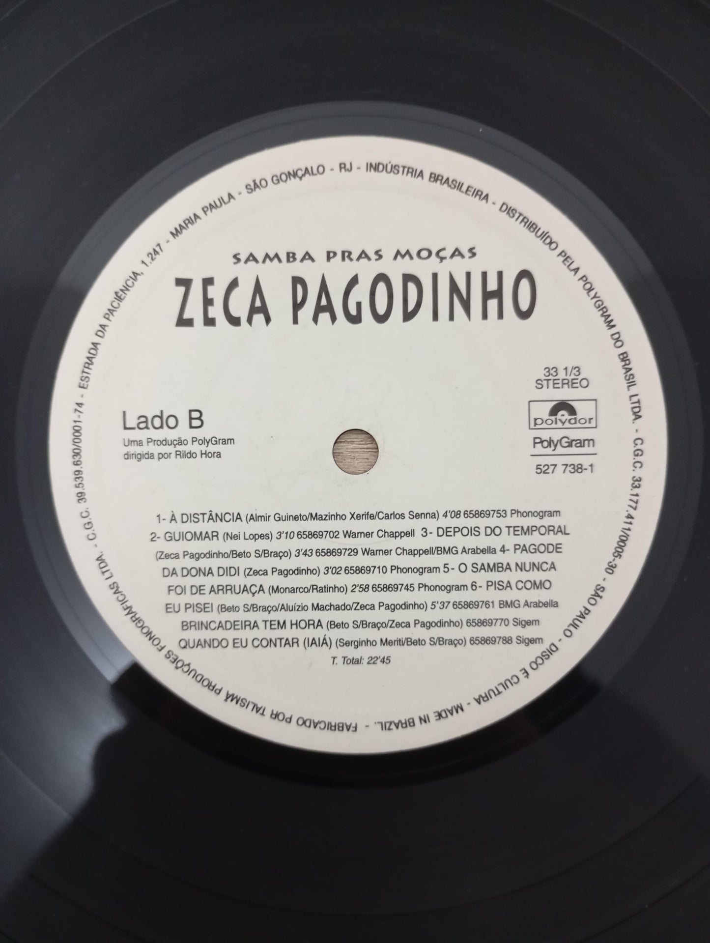 Lp Vinil Zeca Pagodinho Samba Pras Moças