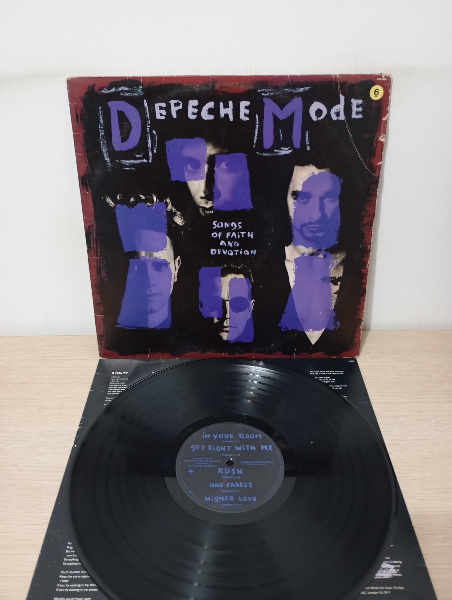 Lp Vinil Depeche Mode Songs Of Faith And Devotion C Encarte