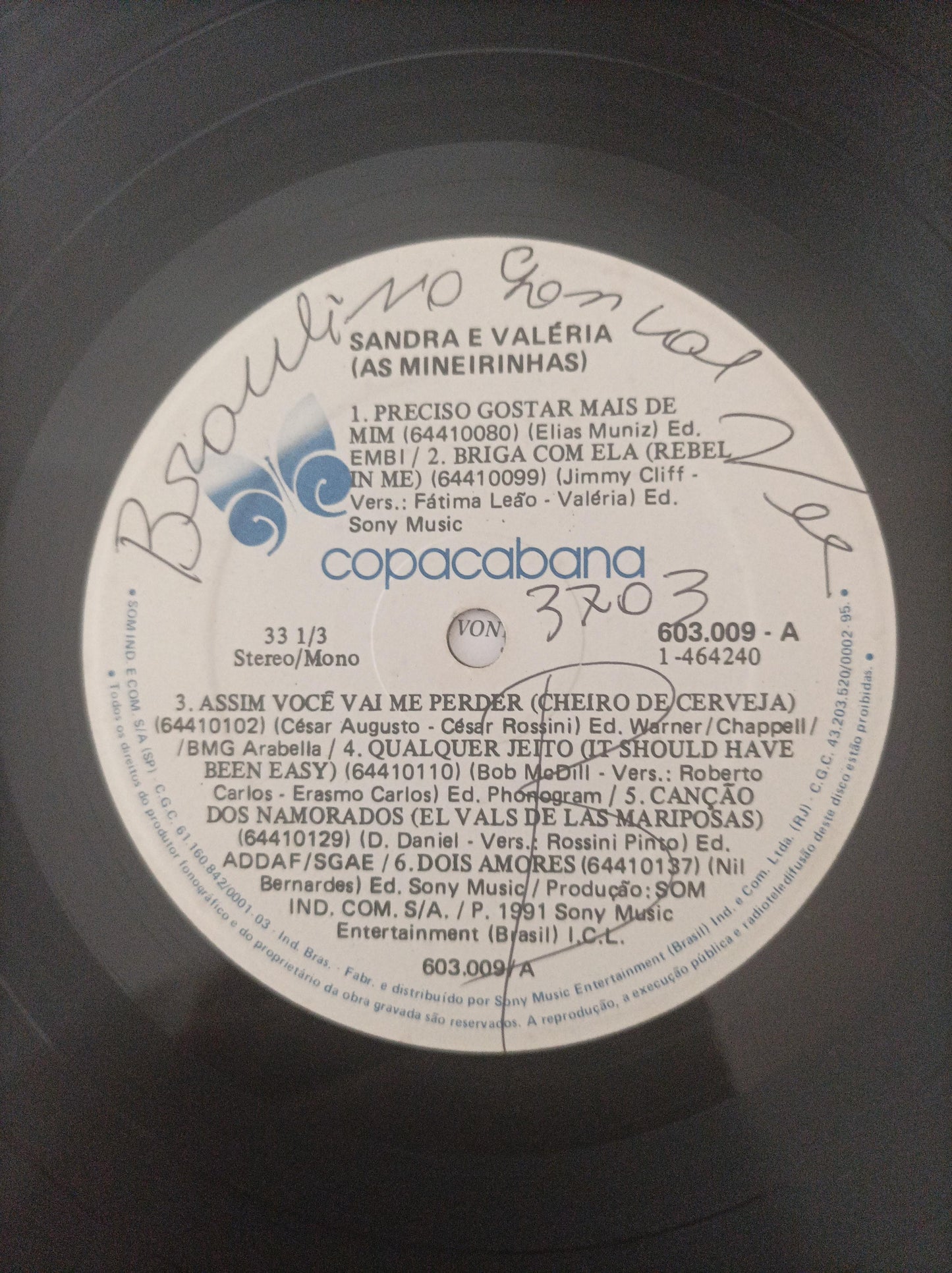 Lp Vinil As Mineirinhas Sandra & Valéria Com Encarte