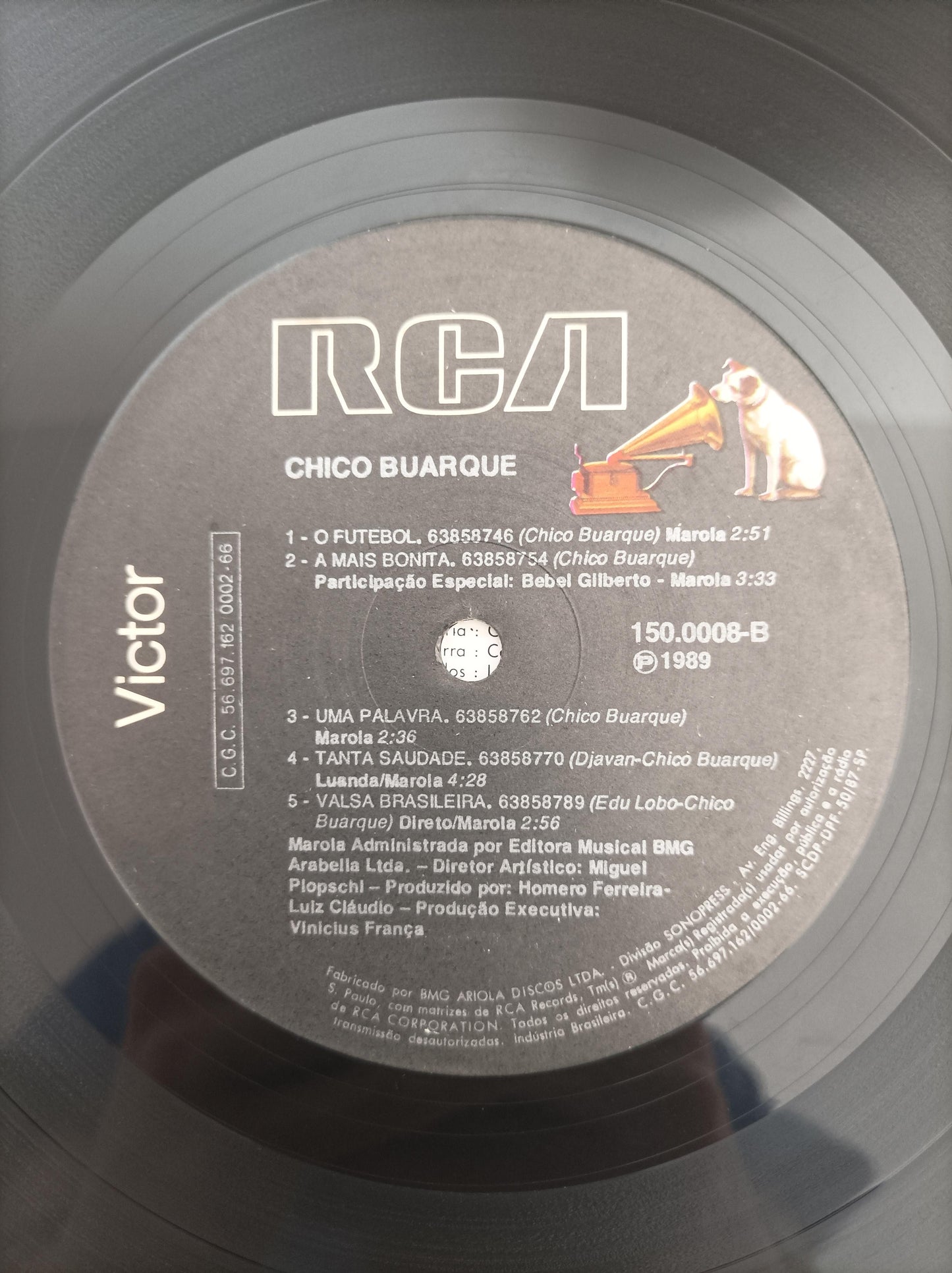 Disco Vinil 1989 Chico Buarque Com Encarte A