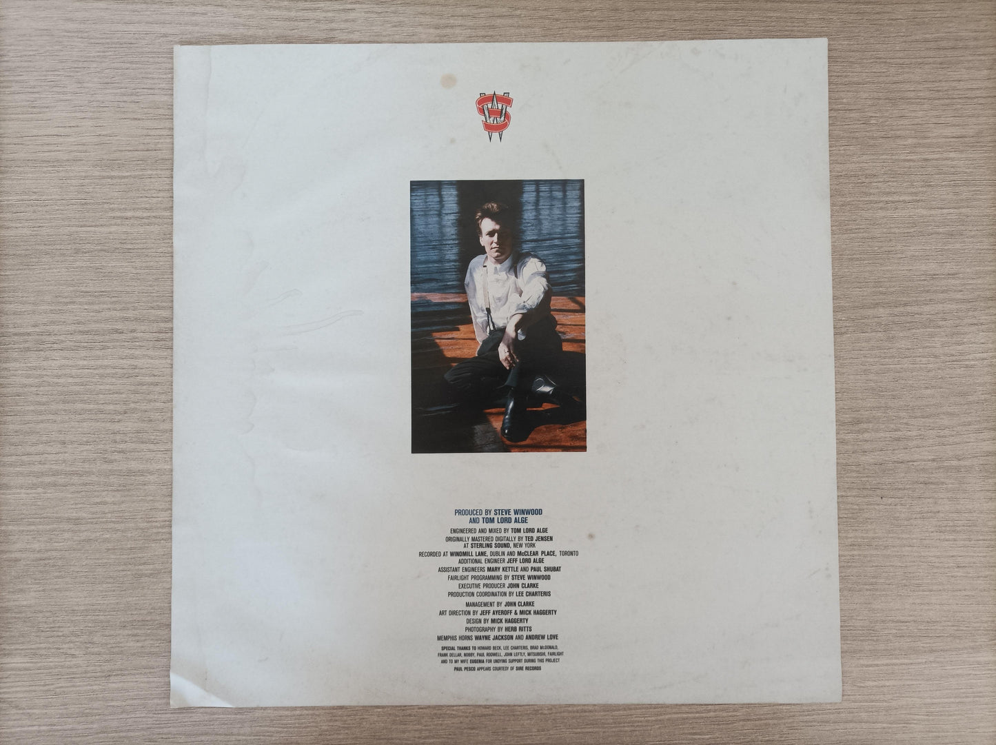 Disco Vinil Roll With It Steve Winwood Com Encarte A