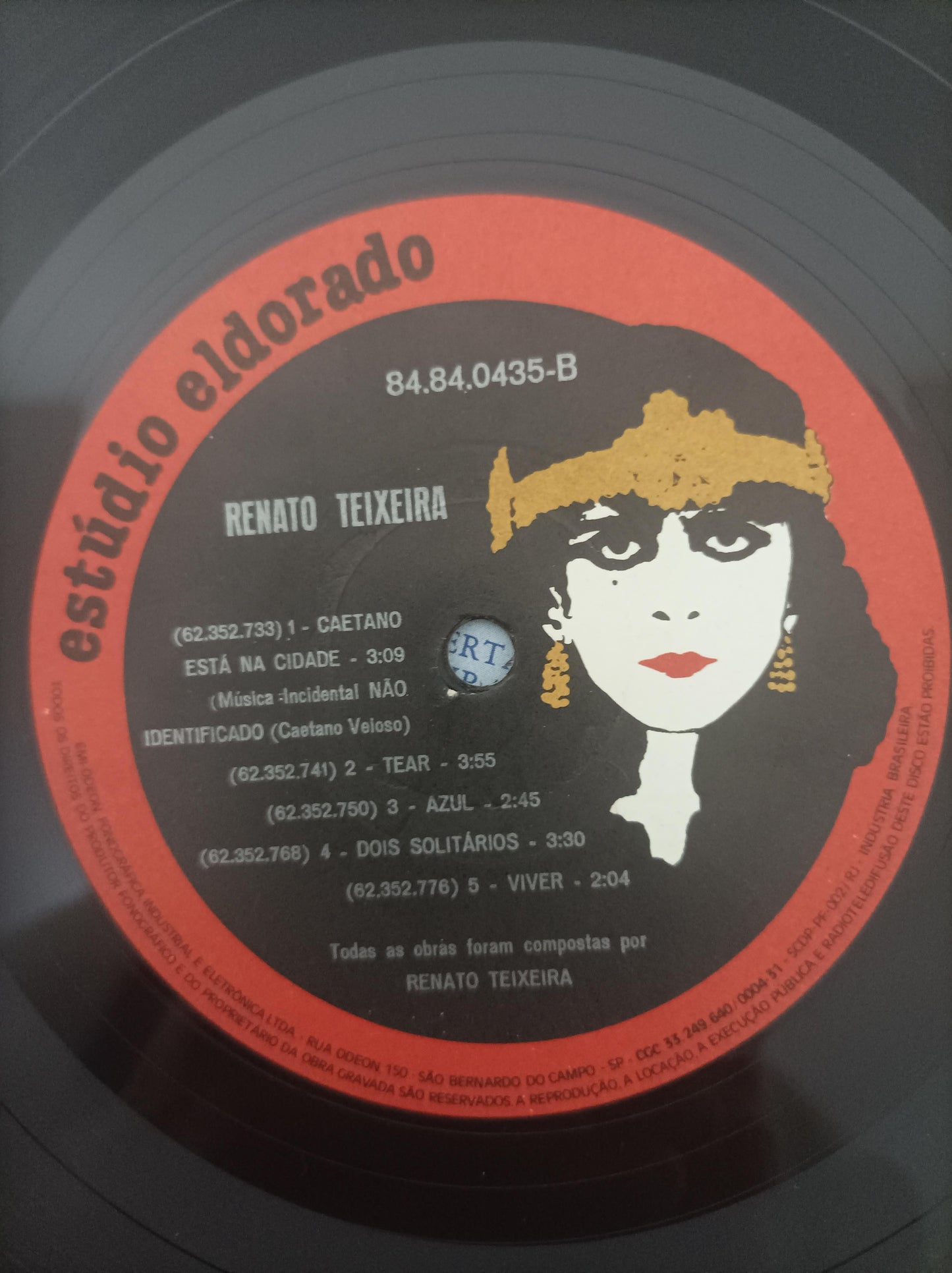 Lp Vinil Renato Teixeira Azul Com Encarte
