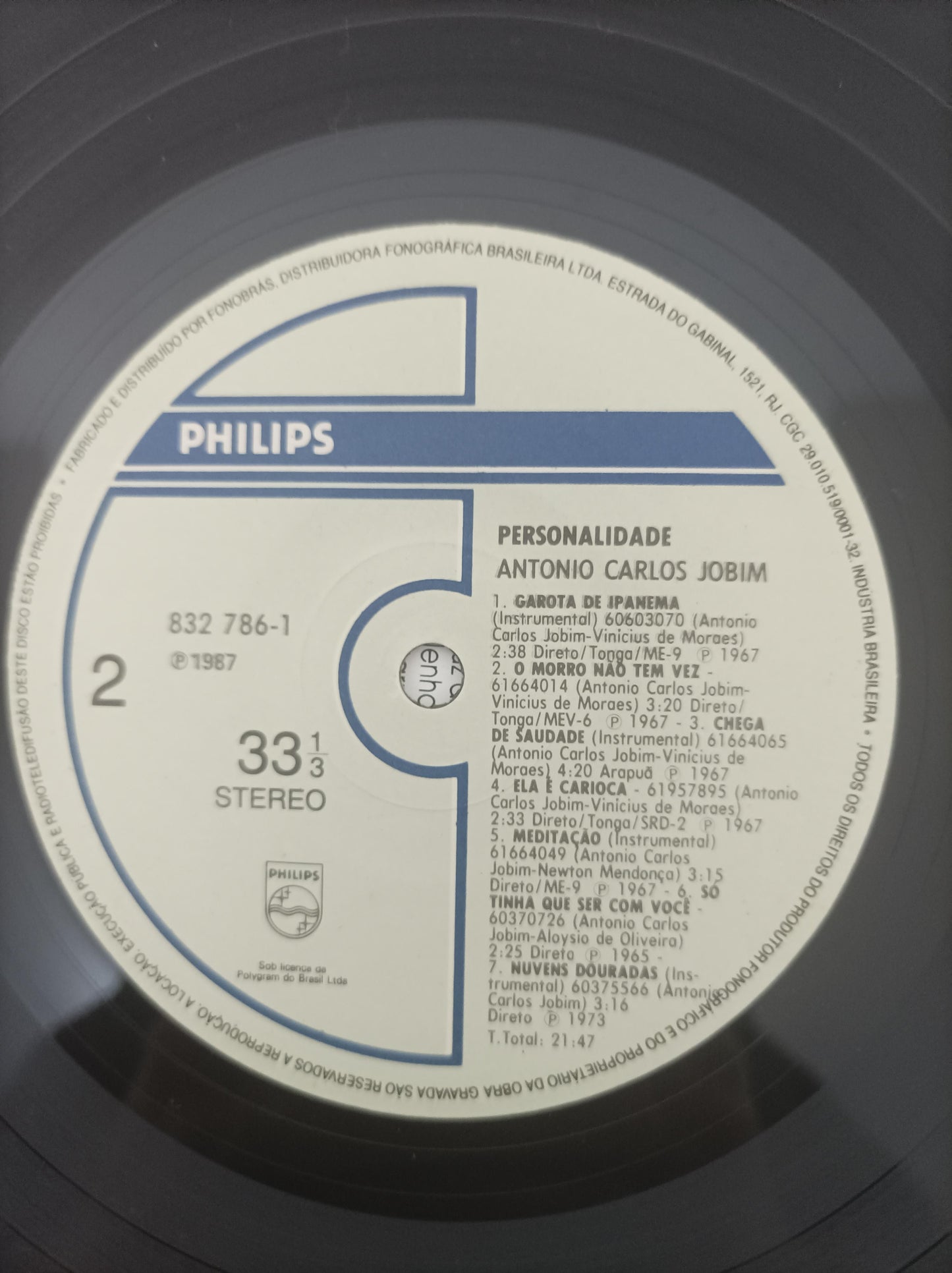 Lp Vinil Antonio Carlos Jobim Personalidade Com Encarte