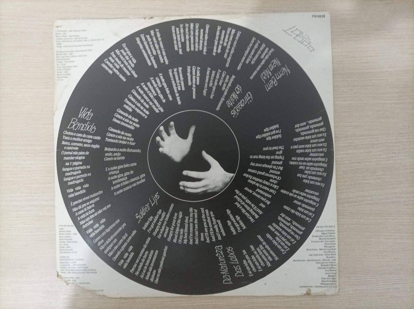 Disco Vinil Vida Bandida Lobão Com Encarte A