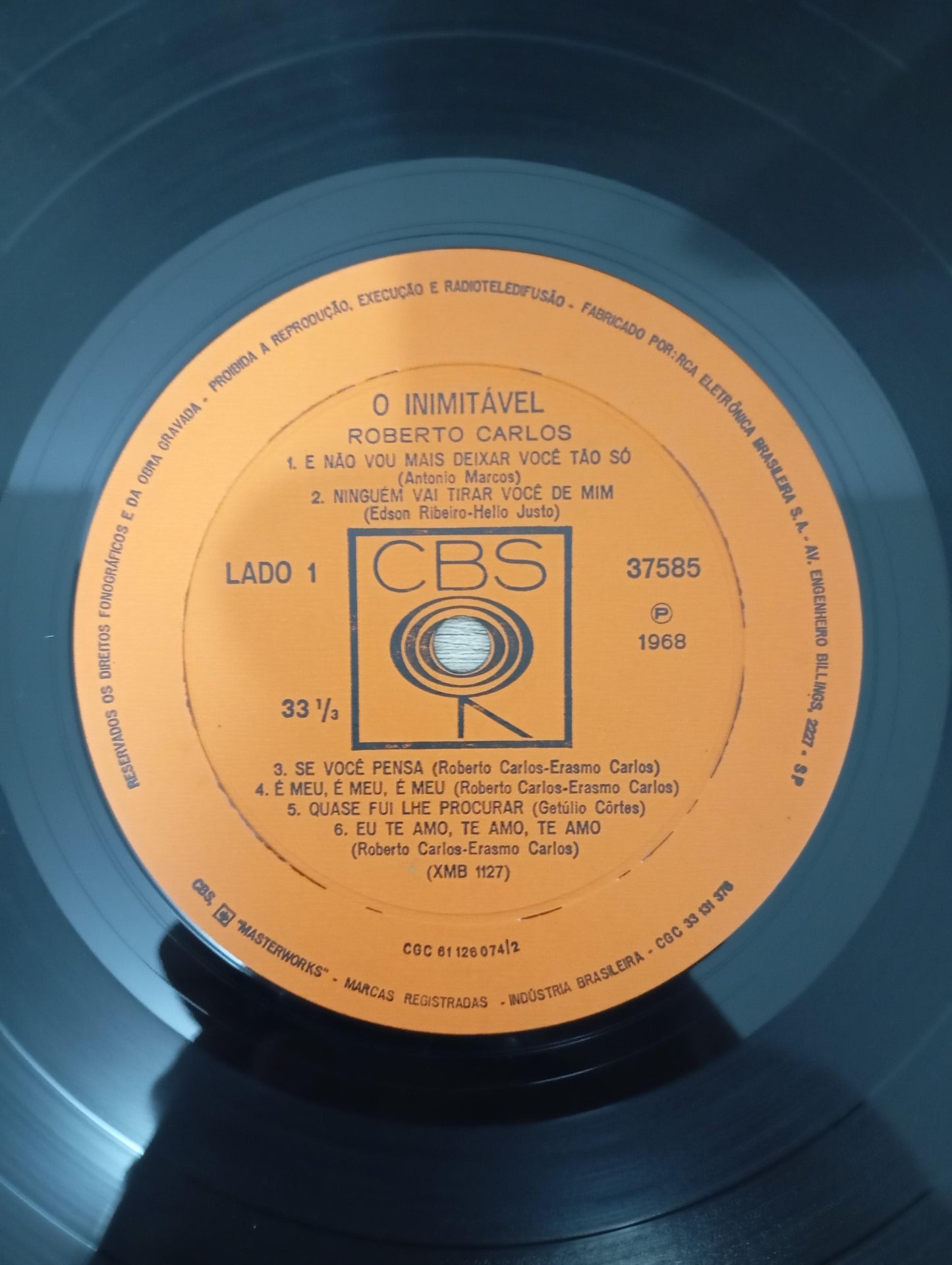 Lp Vinil Roberto Carlos O Inimitável