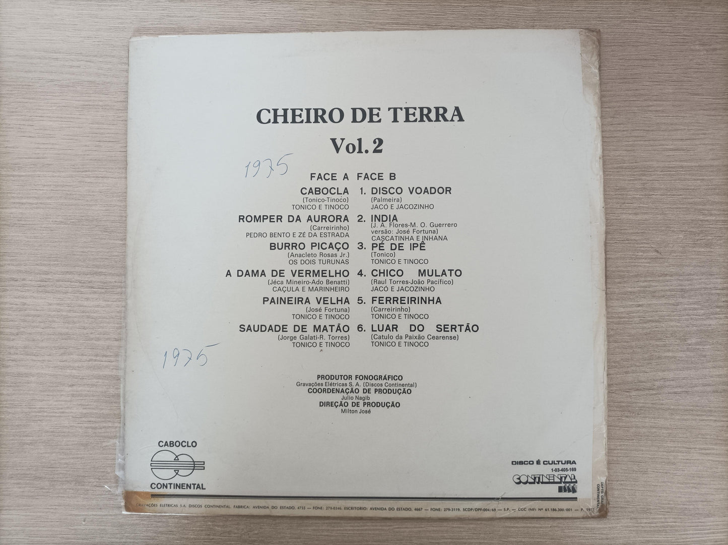 Lp Vinil Cheiro de Terra Vol. 2