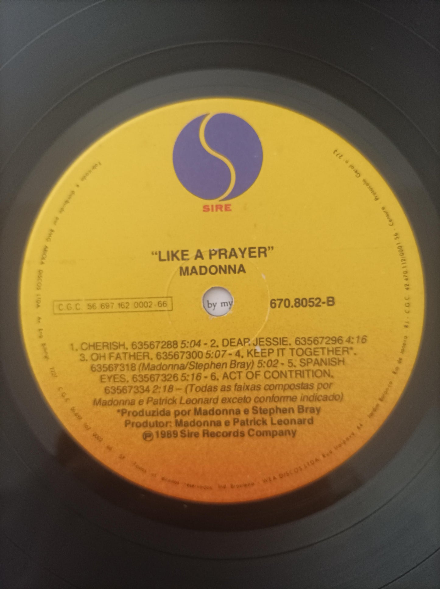 Lp Vinil Madonna Like A Prayer Com Encarte