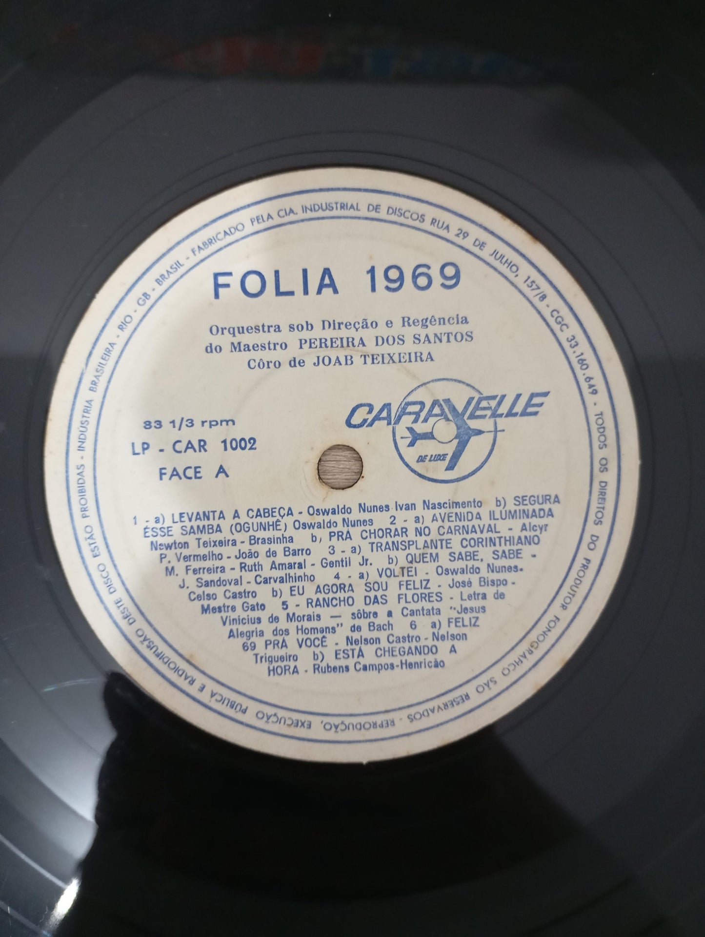 Lp Vinil Orquestra De Pereira Dos Santos Folia 1969
