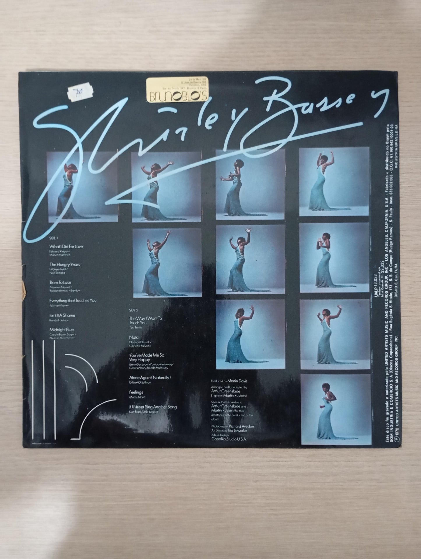 Lp Vinil Shirley Bassey Love, Life And Feelings