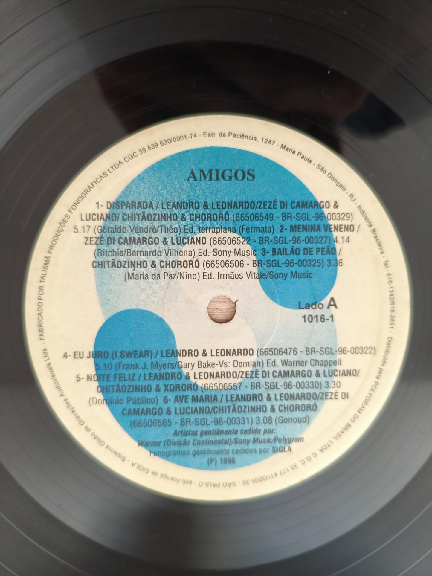 Lp Vinil Amigos Especial da Rede Globo Ao Vivo