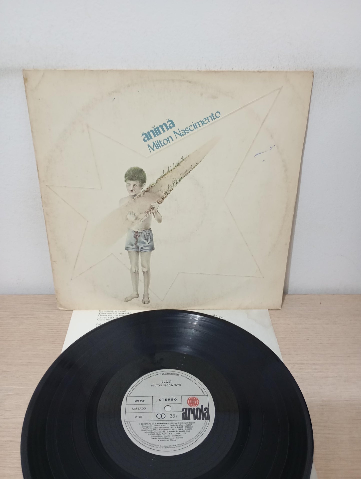Lp Vinil Milton Nascimento Anima Com Encarte
