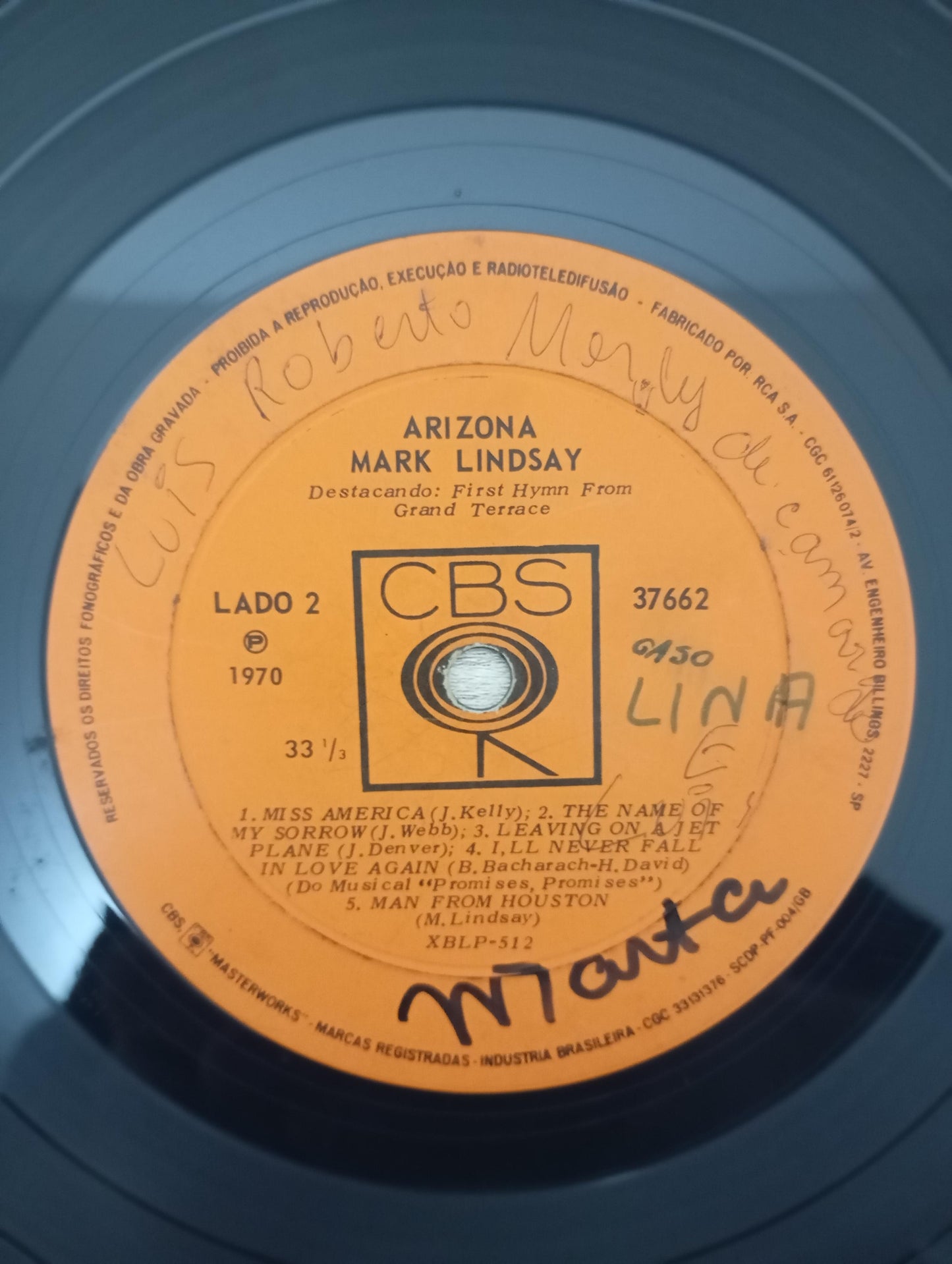 Lp Vinil Mark Lindsay Arizona