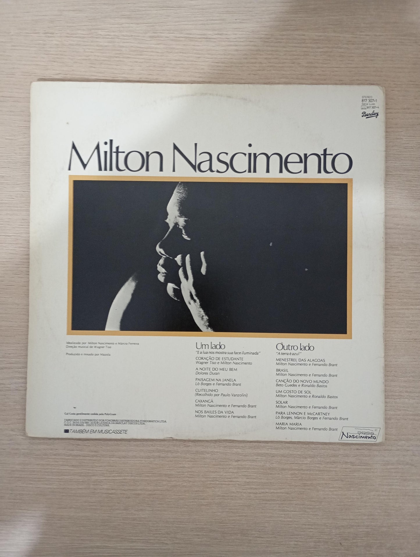 Lp Vinil Milton Nascimento Ao Vivo Capa Dupla Com Encarte