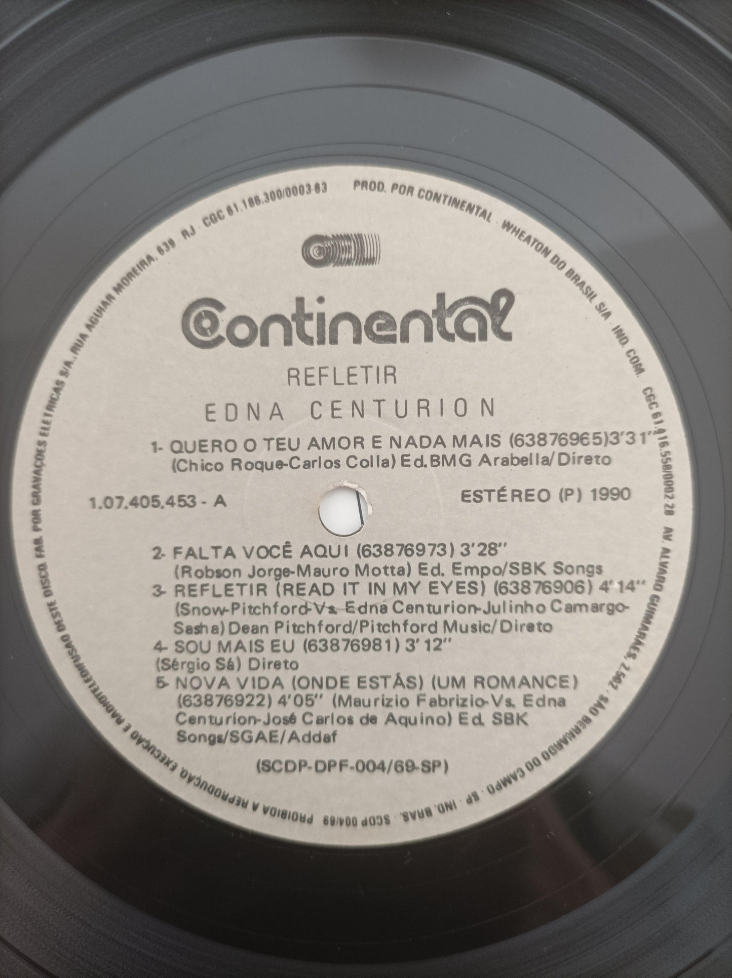 Lp Vinil Edna Centurion Refletir Com Encarte