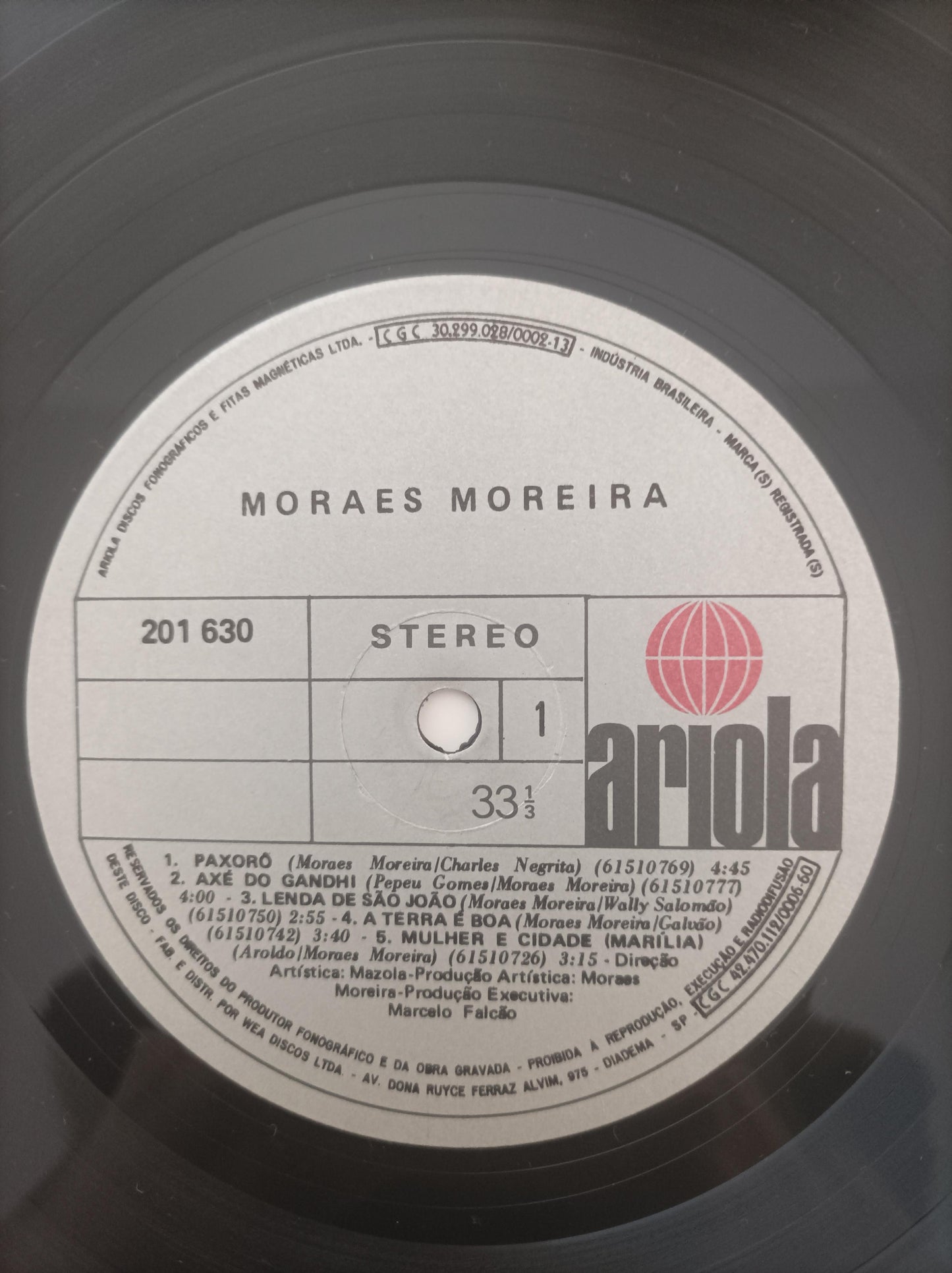 Disco Vinil 1981 Moraes Moreira Com Encarte A
