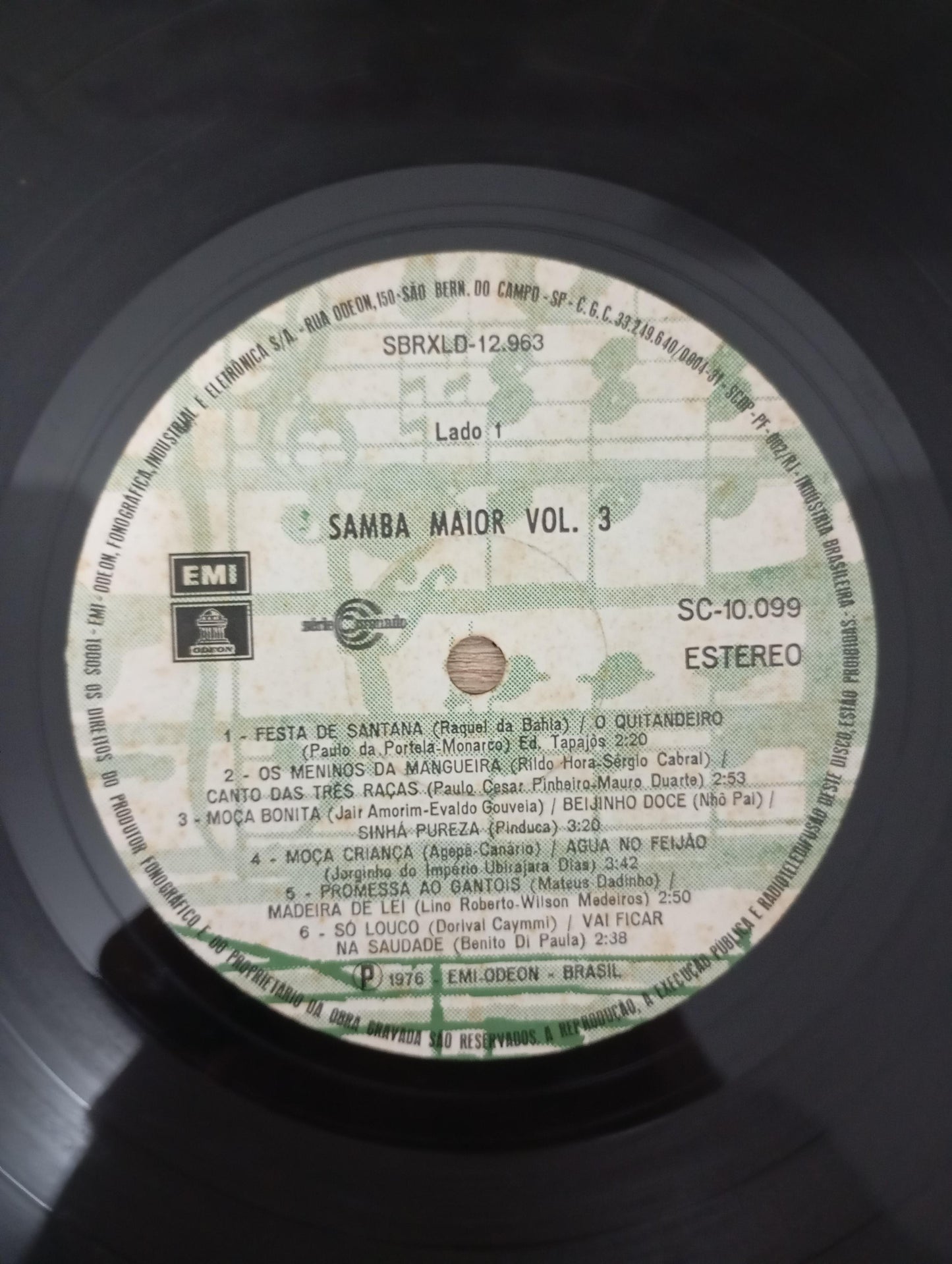 Lp Vinil Conjunto Samba Maior Samba Maior Volume 3