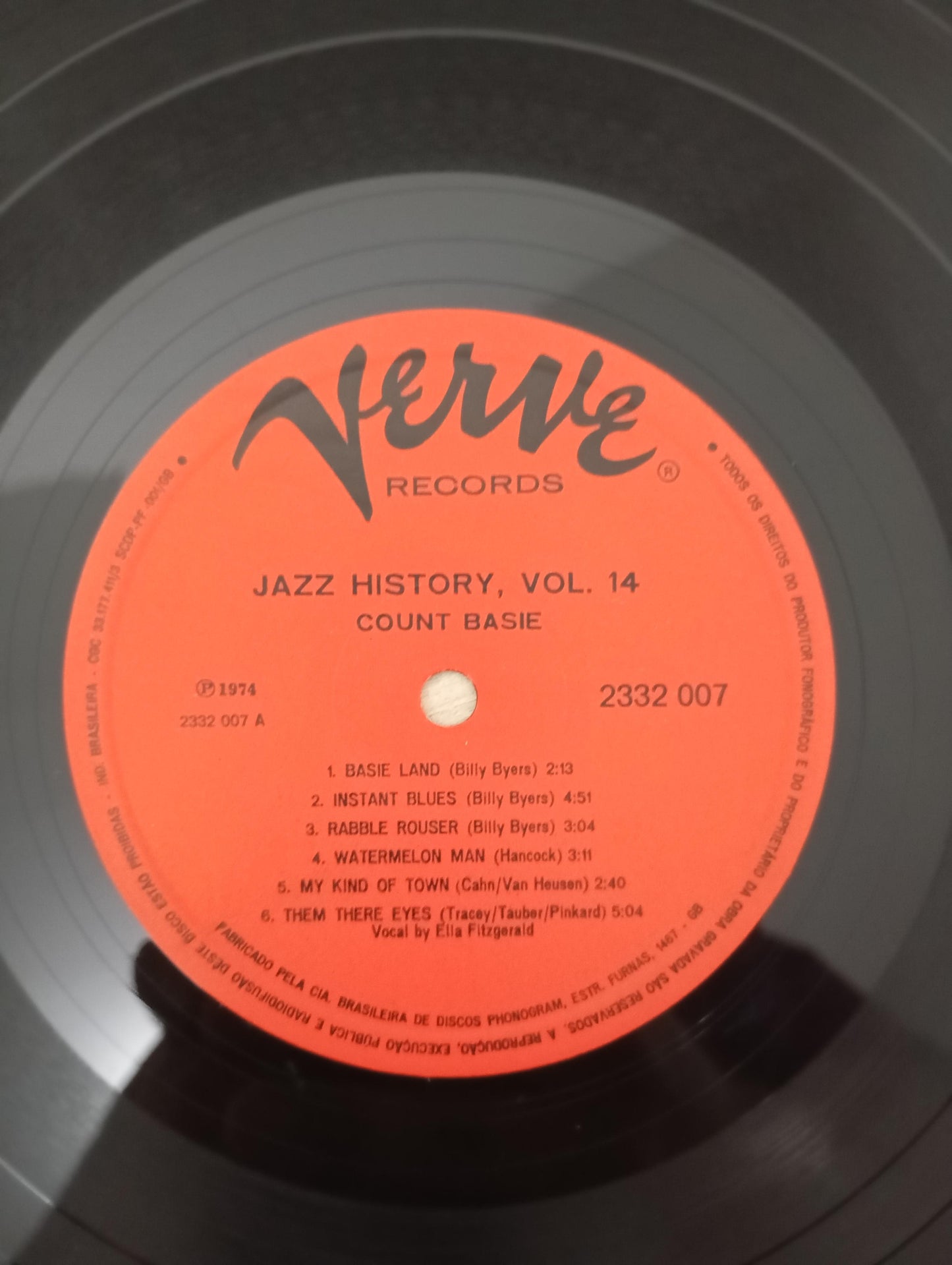 Lp Vinil Count Basie Jazz History Vol. 14 Duplo
