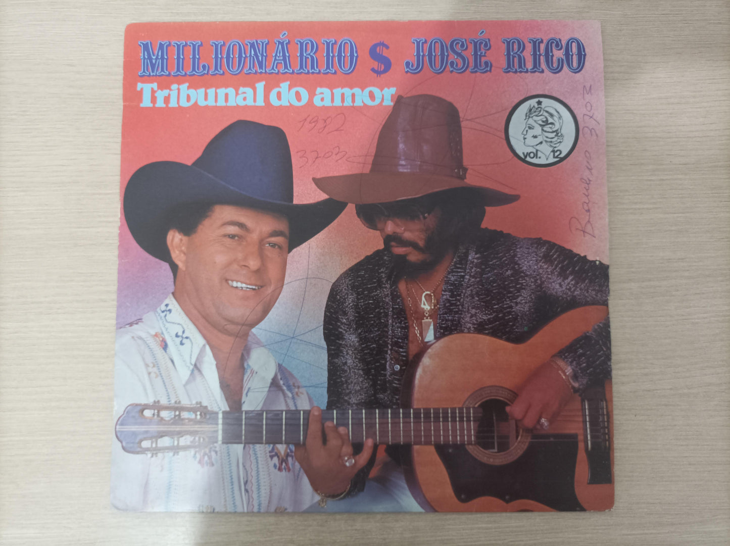 Lp Vinil Milionário & José Rico Tribunal do Amor Vol. 12
