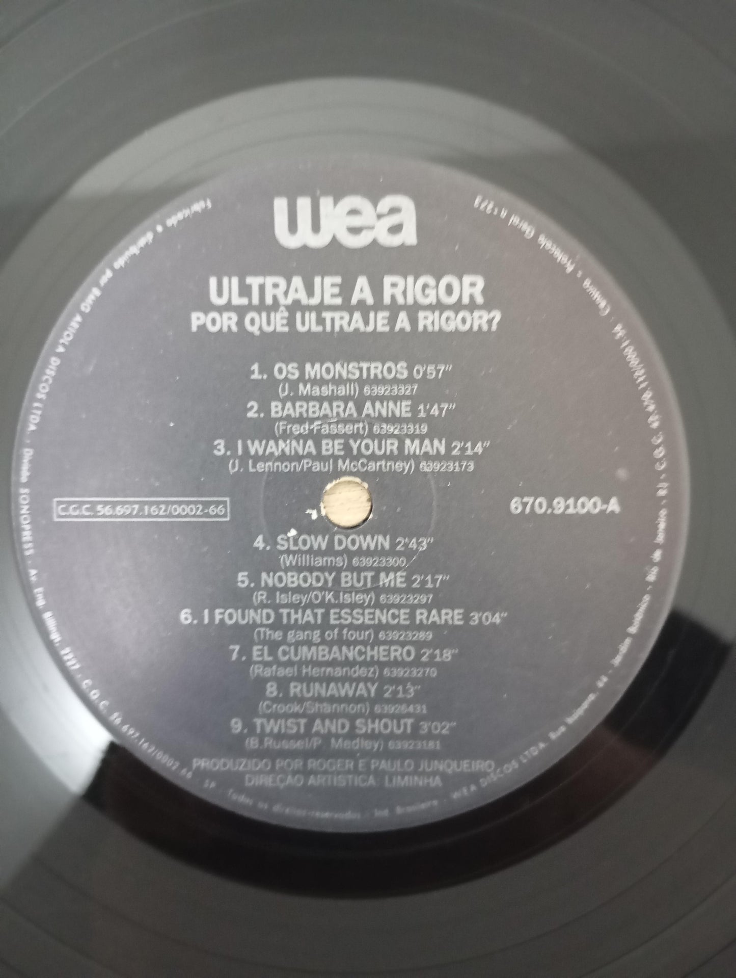 Lp Vinil Ultraje A Rigor Por Quê? Com Encarte