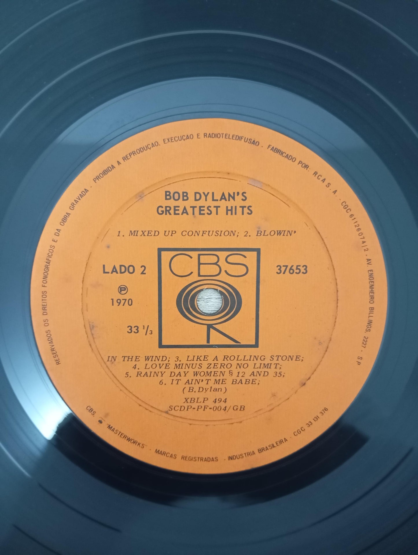 Lp Vinil Bob Dylan Greatest Hits 1970