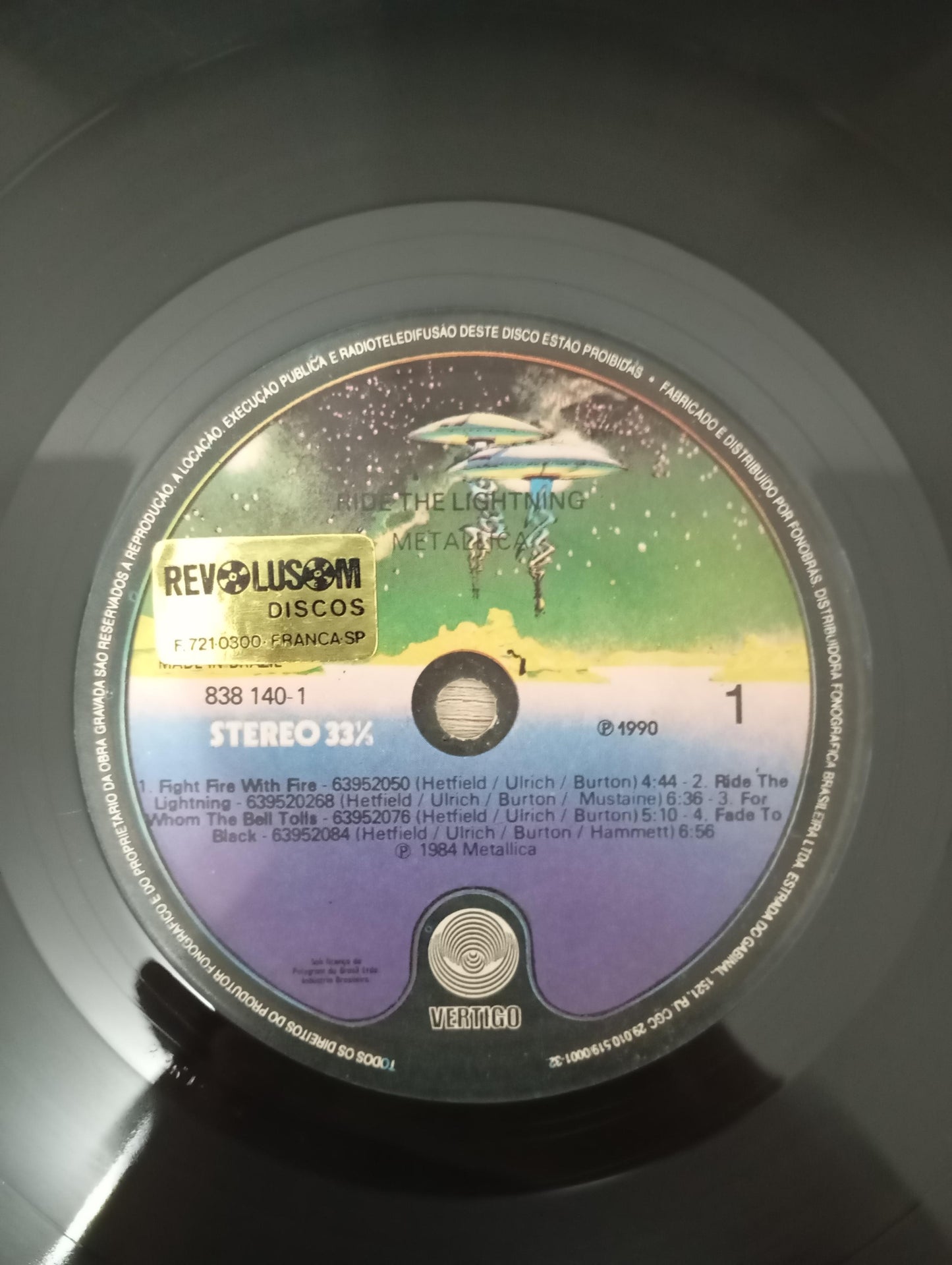 Lp Vinil Metallica Ride The Lightning