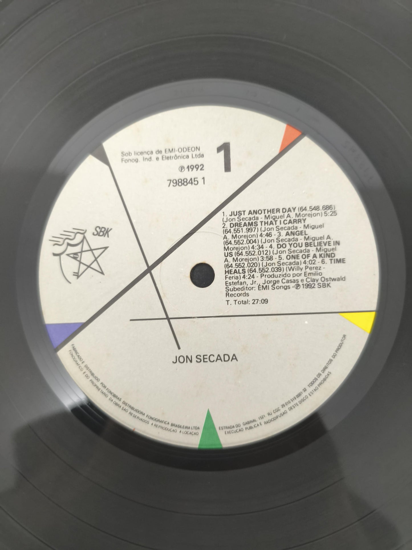 Lp Vinil Jon Secada 1992 Com Encarte