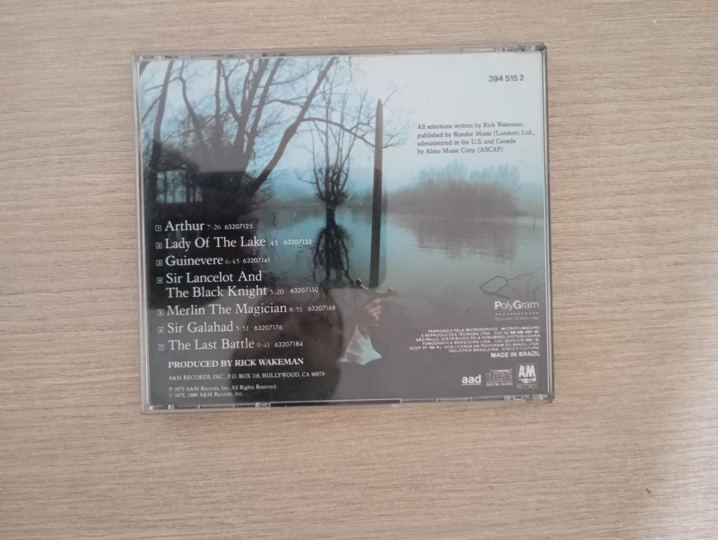 CD Rick Wakeman The Myths And Legends Of King Arthur