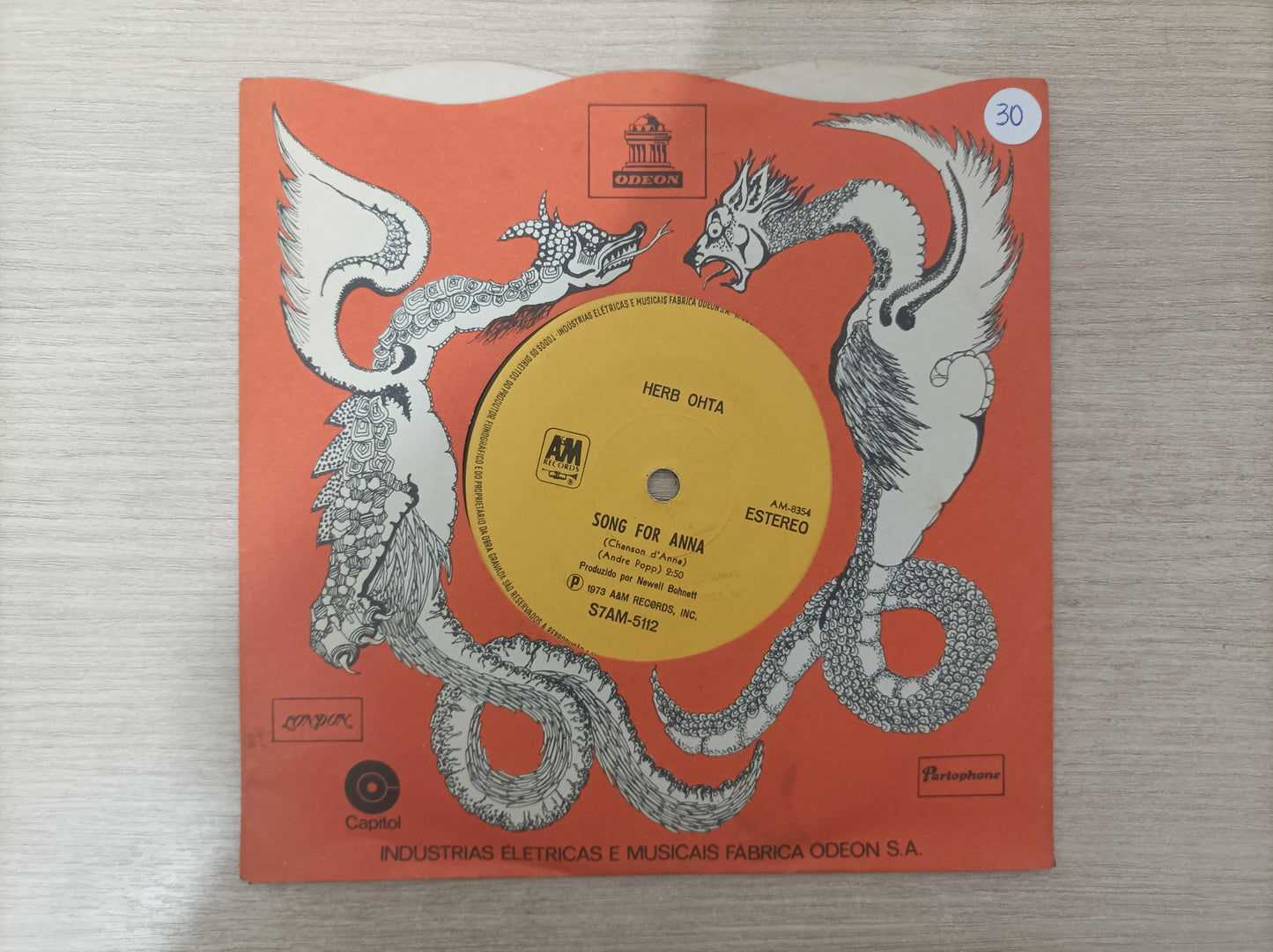 Vinil Compacto Herb Ohta Song for Anna / Keeping you company