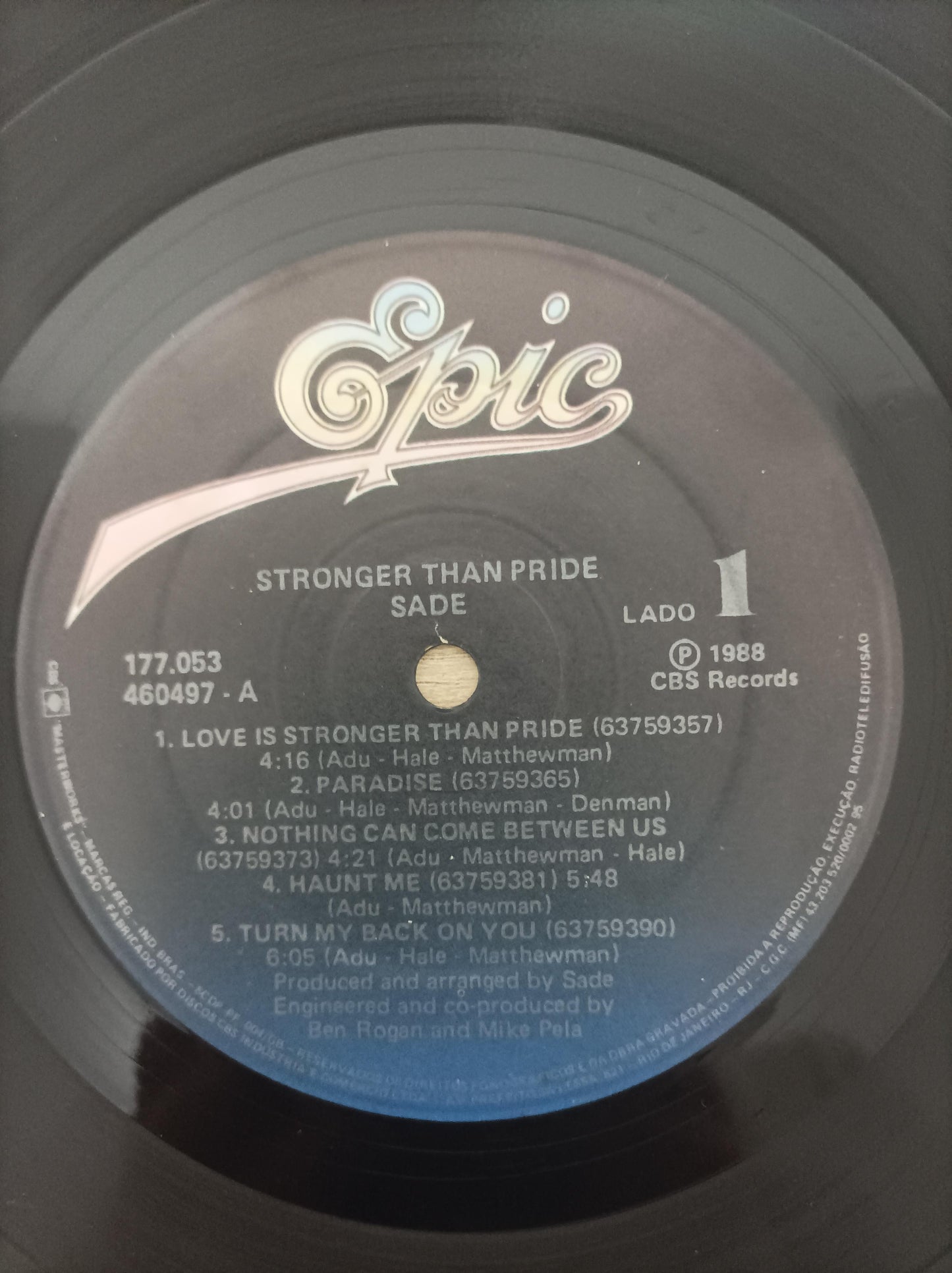 Lp Vinil Sade Stronger Than Pride Com Encarte