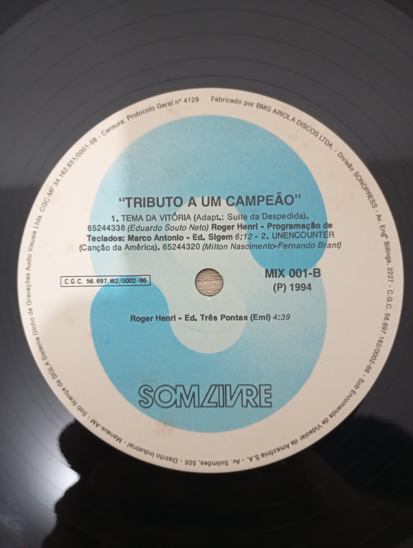 Disco Vinil A Um Campeão Ayrton Senna Tributo A