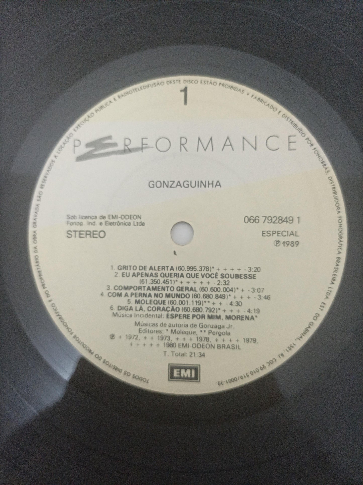 Lp Vinil Gonzaguinha Performance Com Encarte
