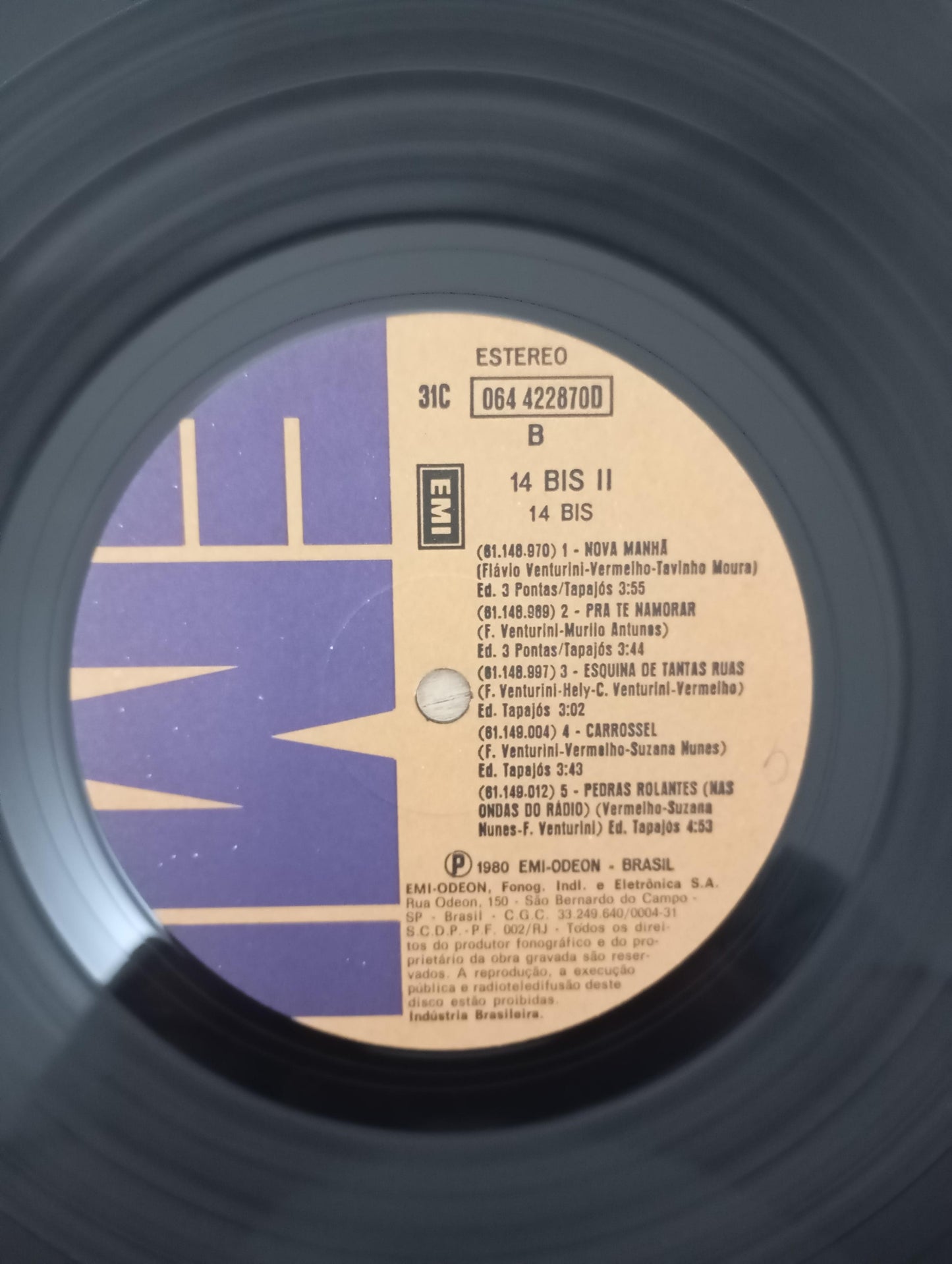 Disco Vinil II 1980 14 Bis Capa Dupla Com Encarte A