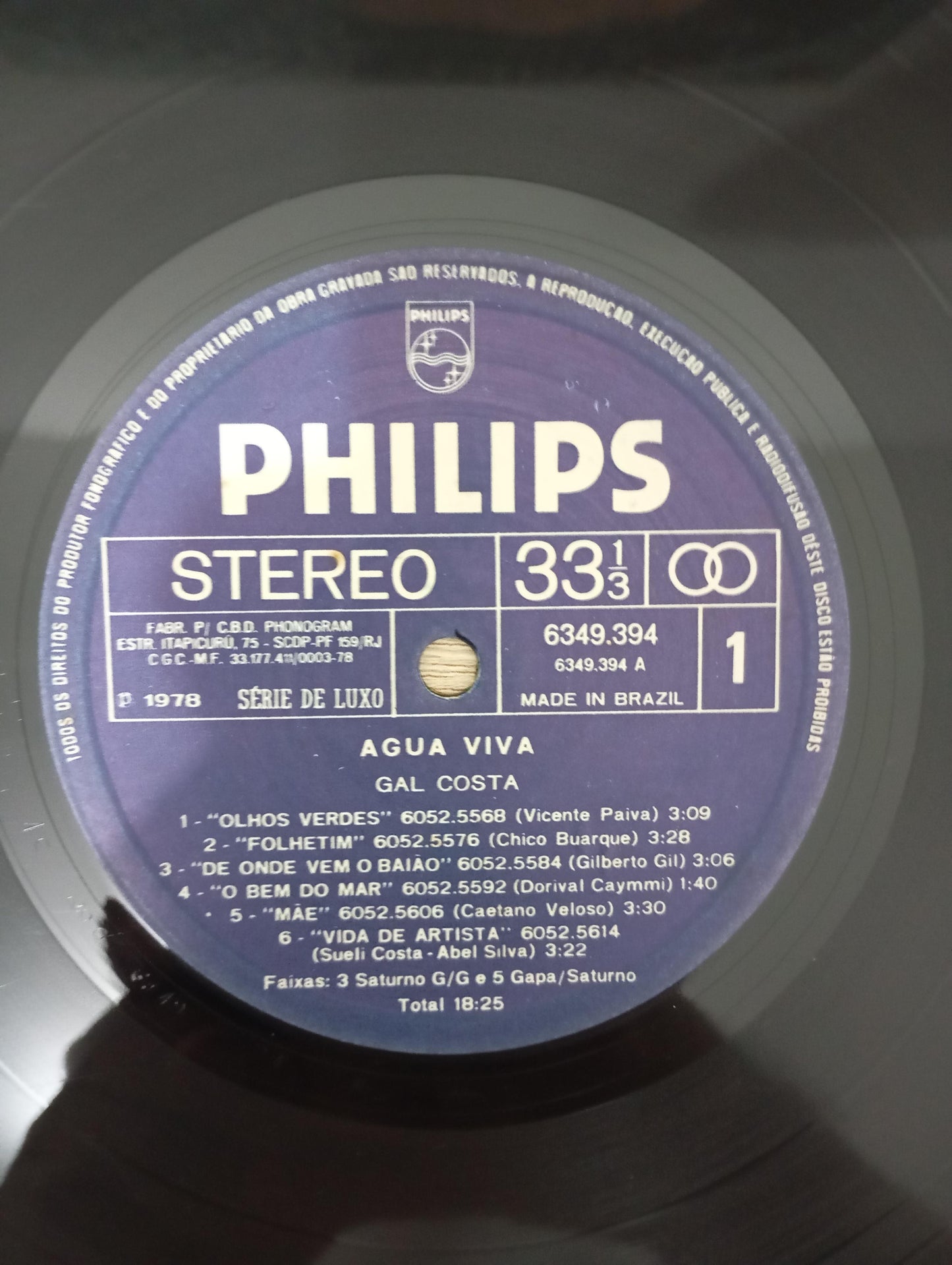 Lp Vinil Gal Costa Água Viva