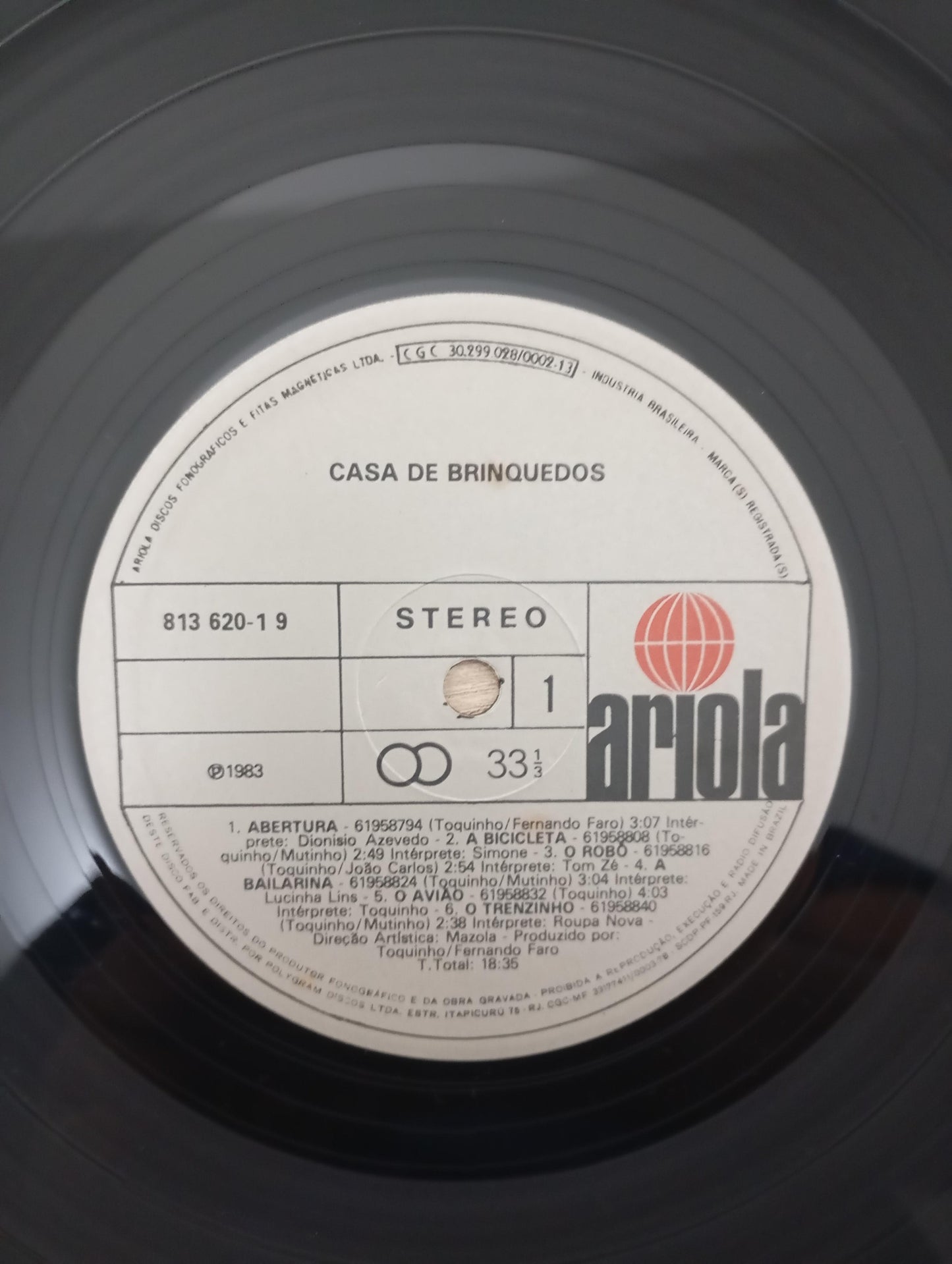 Lp Vinil Toquinho Casa De Brinquedos Com Encarte