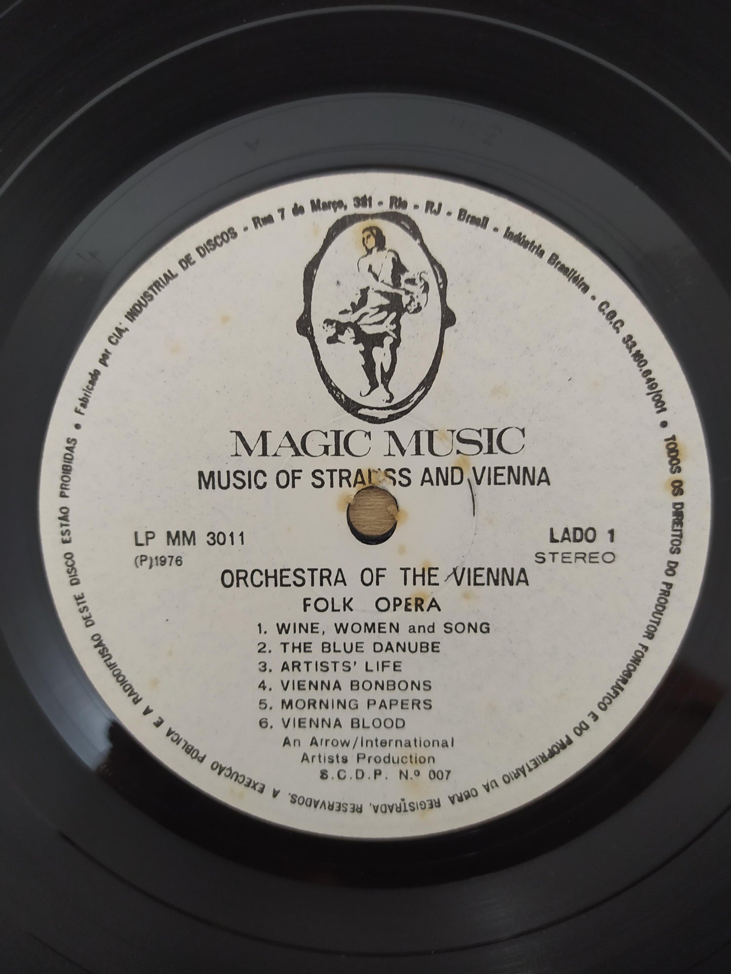 Lp Vinil Orchestra Of Vienna Folk Opera Strauss And Vienna