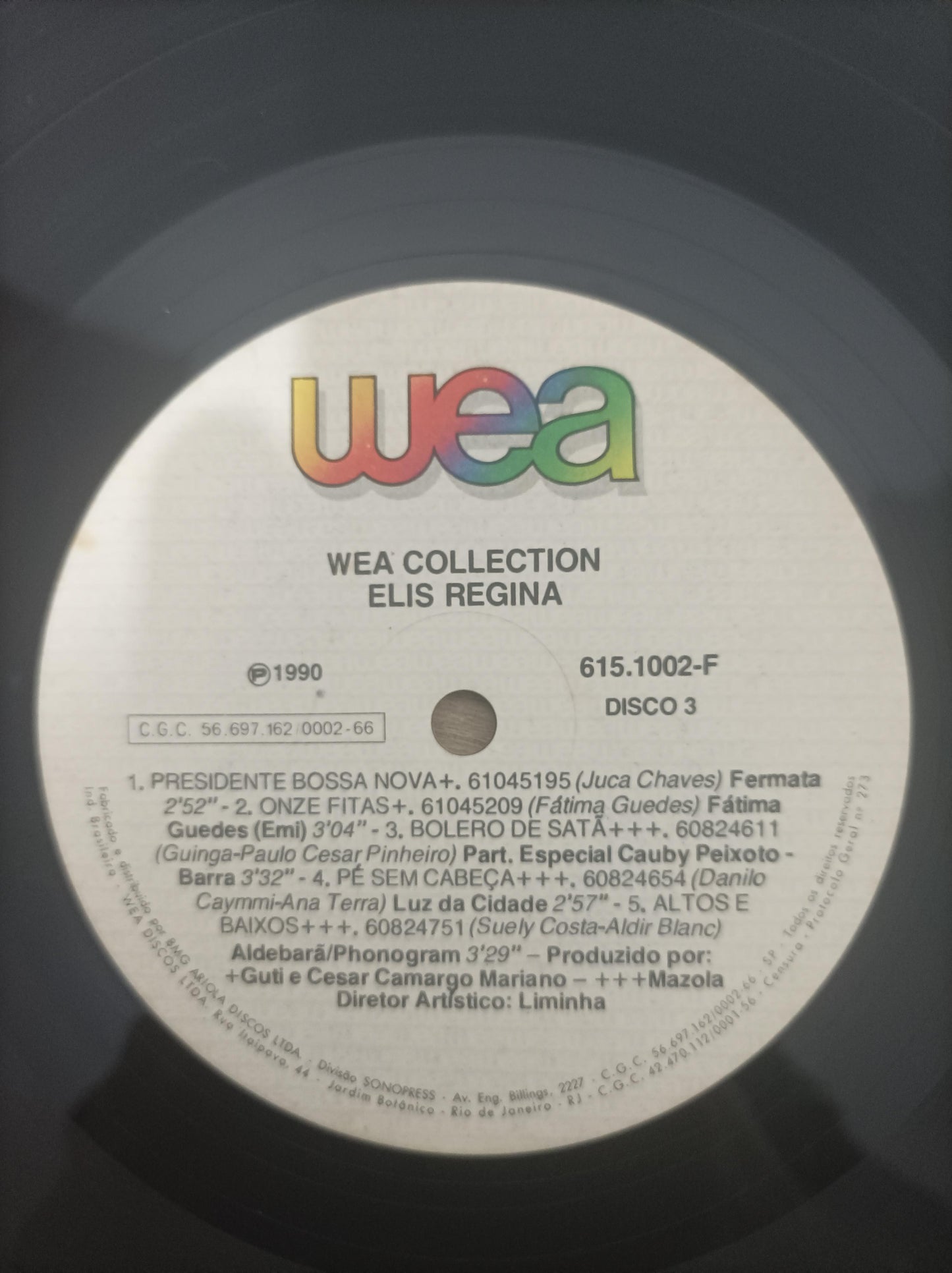 Lp Vinil Box Elis Regina WEA Collection Quádruplo C/ Encarte