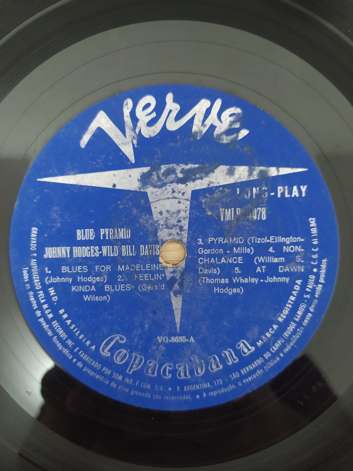 Lp Vinil Johnny Hodges Blue Pyramid