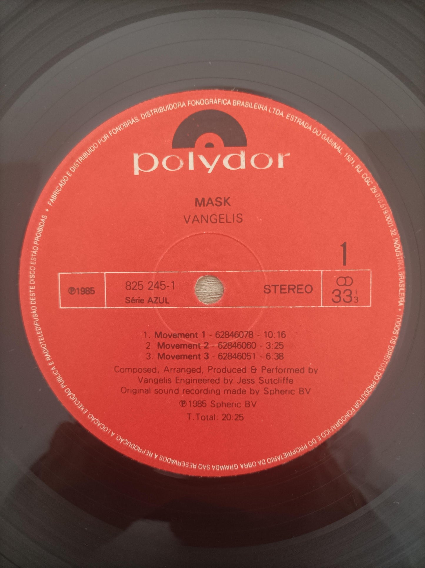 Lp Vinil Vangelis Mask