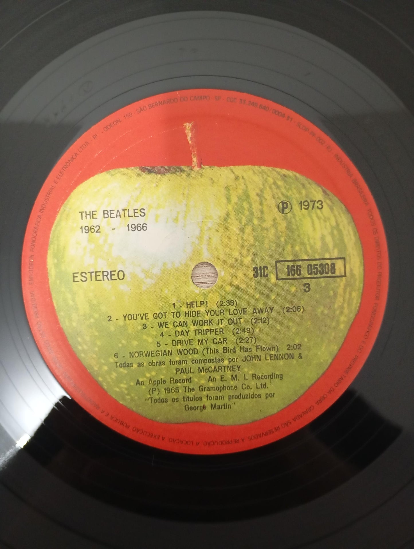 Lp Vinil The Beatles 1962-1966 Duplo Com Encartes