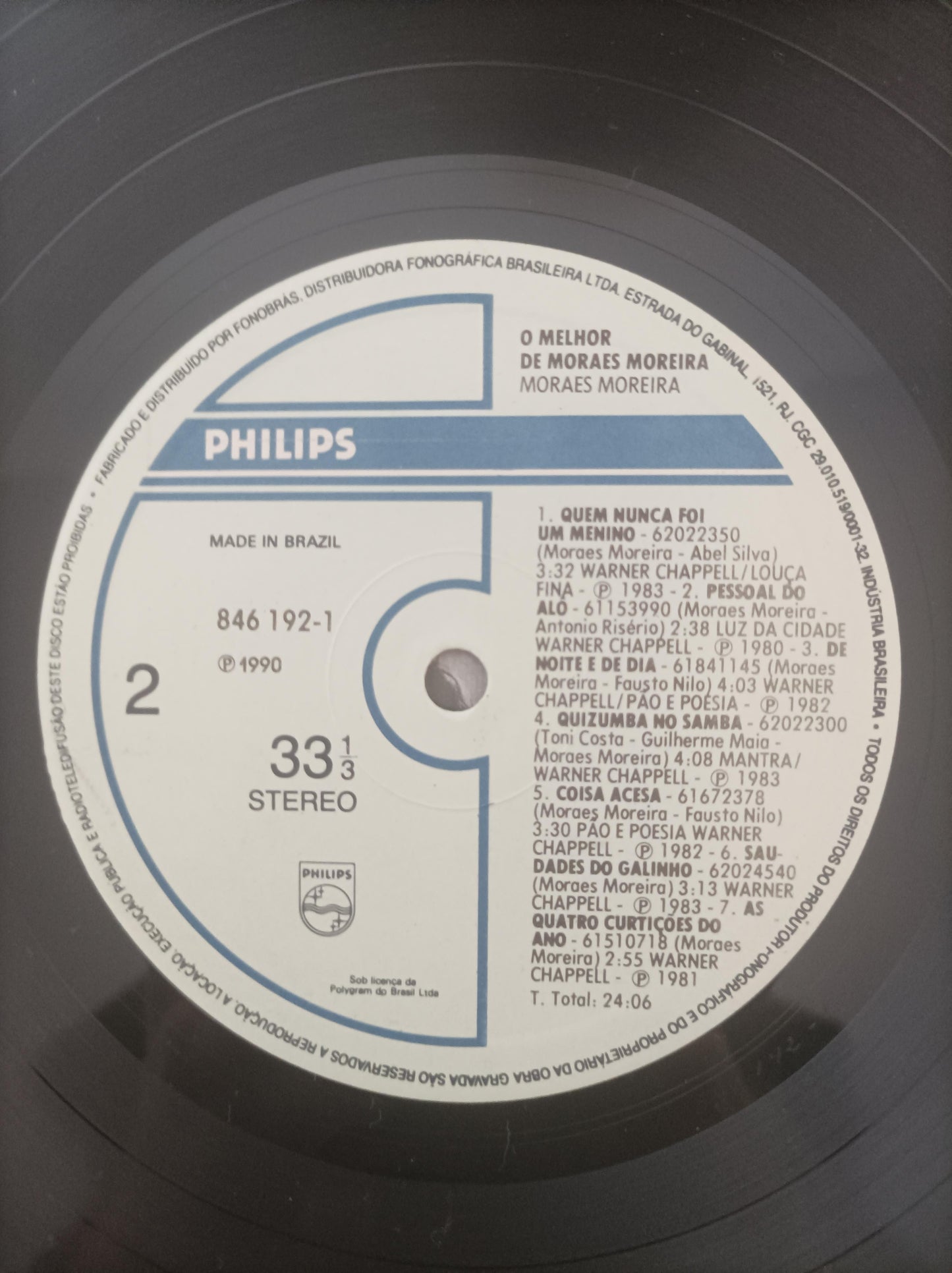 Lp Vinil Moraes Moreira O melhor de Com Encarte