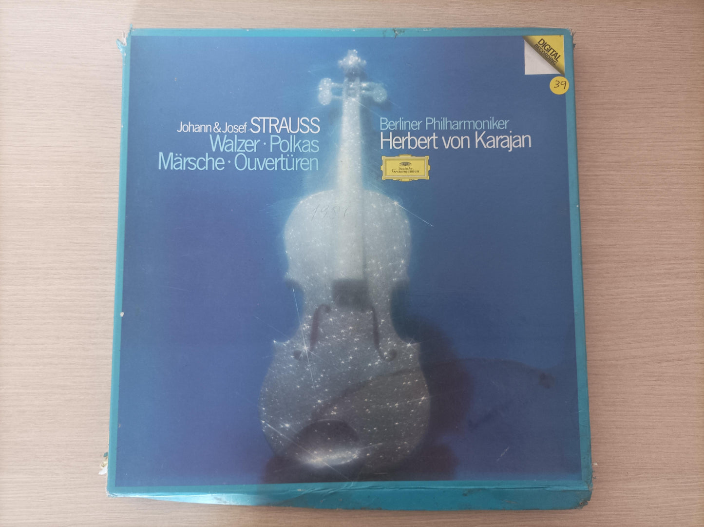 Lp Vinil Berliner Philharmonik Johann & Josef Triplo Encarte